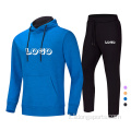 Fitness Trackuit Men con cappuccio e jogger set unisex